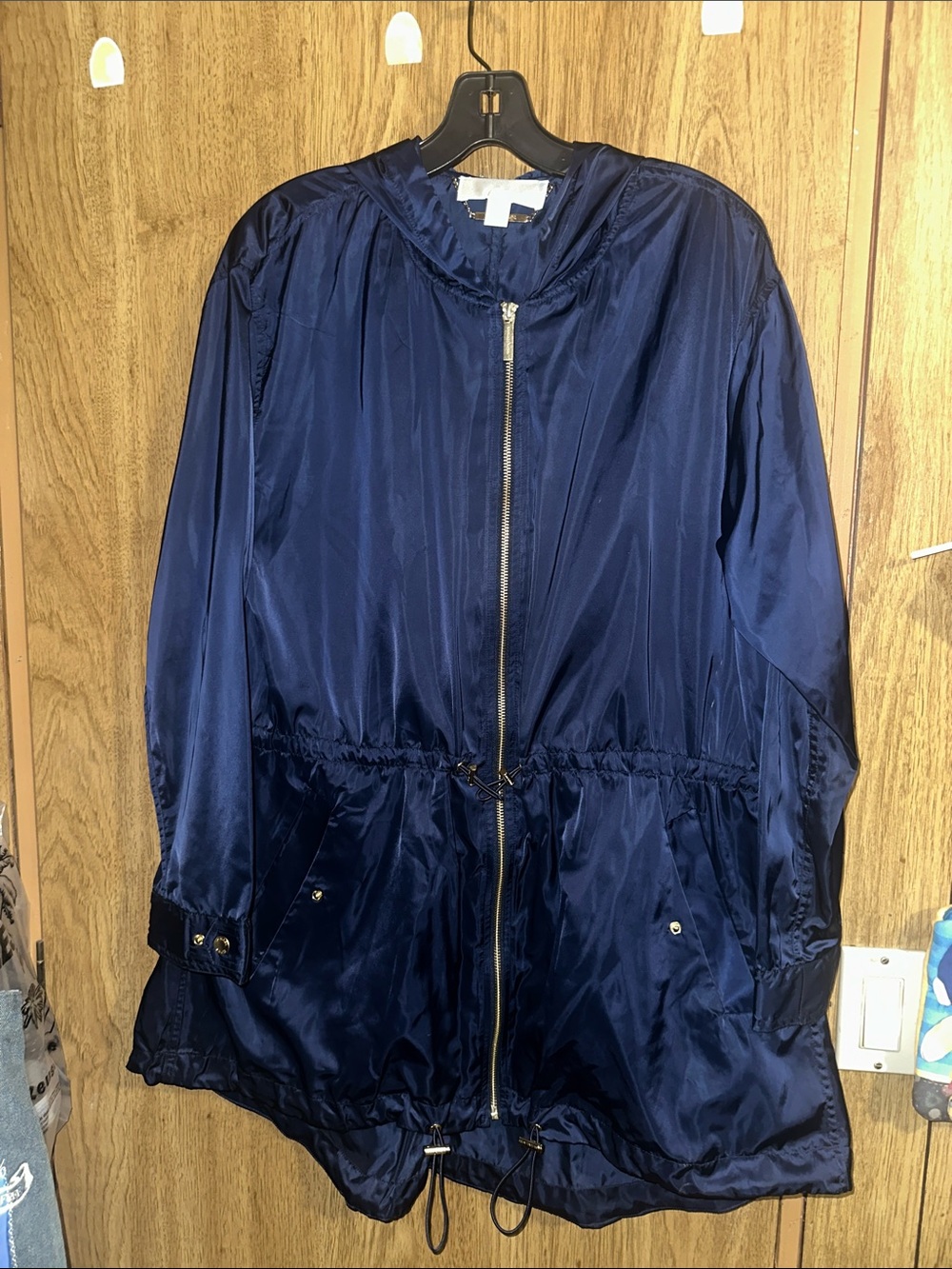 Navy Lightweight Hooded MK Jacket